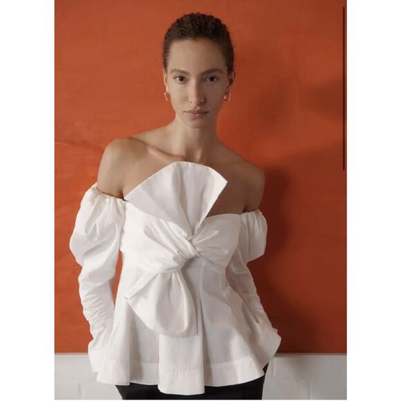 Aje Valentina Strapless Bow Top SZ 12 $385.00 retail